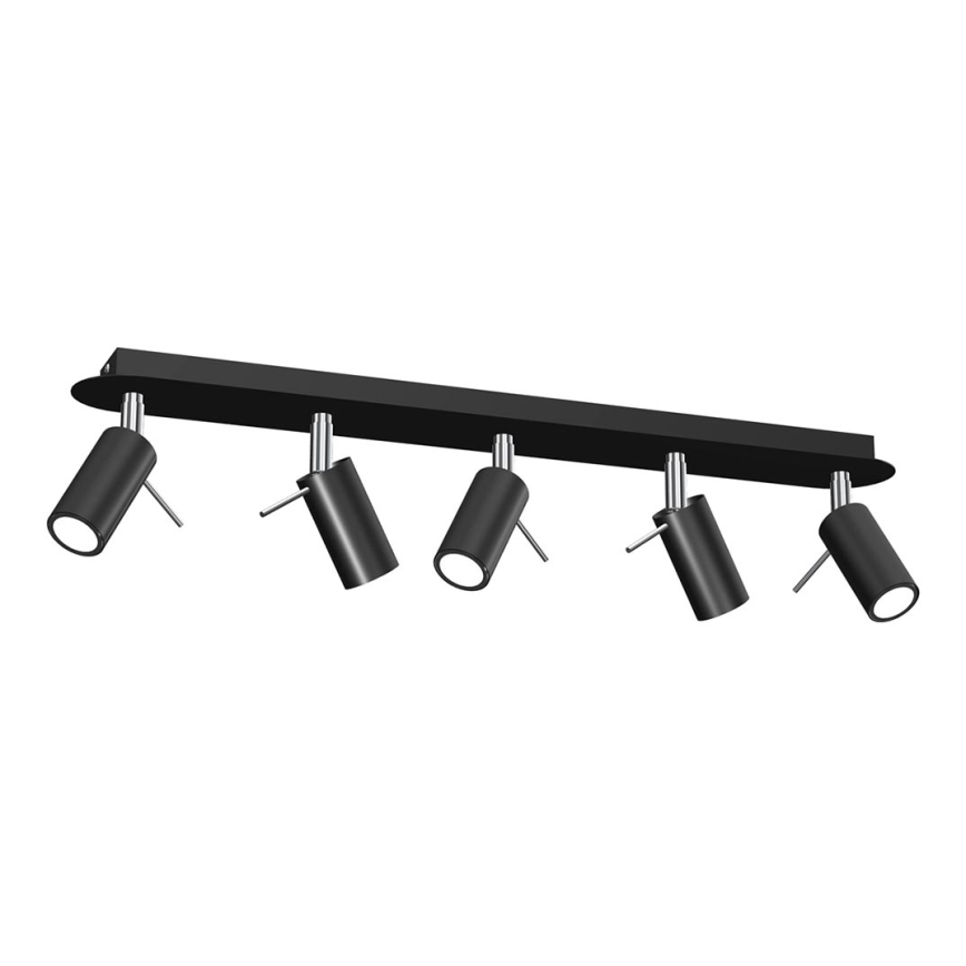 Spotlight PRESTON 5xGU10/MR11/40W/230V black