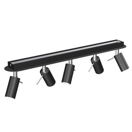 Spotlight PRESTON 5xGU10/MR11/40W/230V black