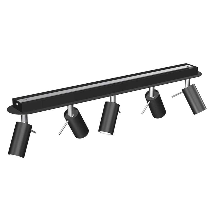 Spotlight PRESTON 5xGU10/MR11/40W/230V black