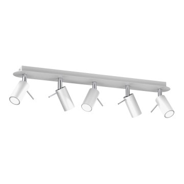 Spotlight PRESTON 5xGU10/MR11/40W/230V white/chrome