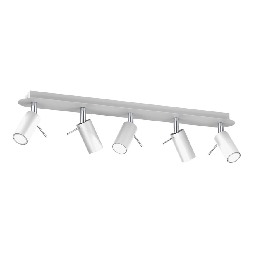 Spotlight PRESTON 5xGU10/MR11/40W/230V white/chrome
