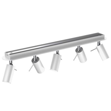 Spotlight PRESTON 5xGU10/MR11/40W/230V white/chrome