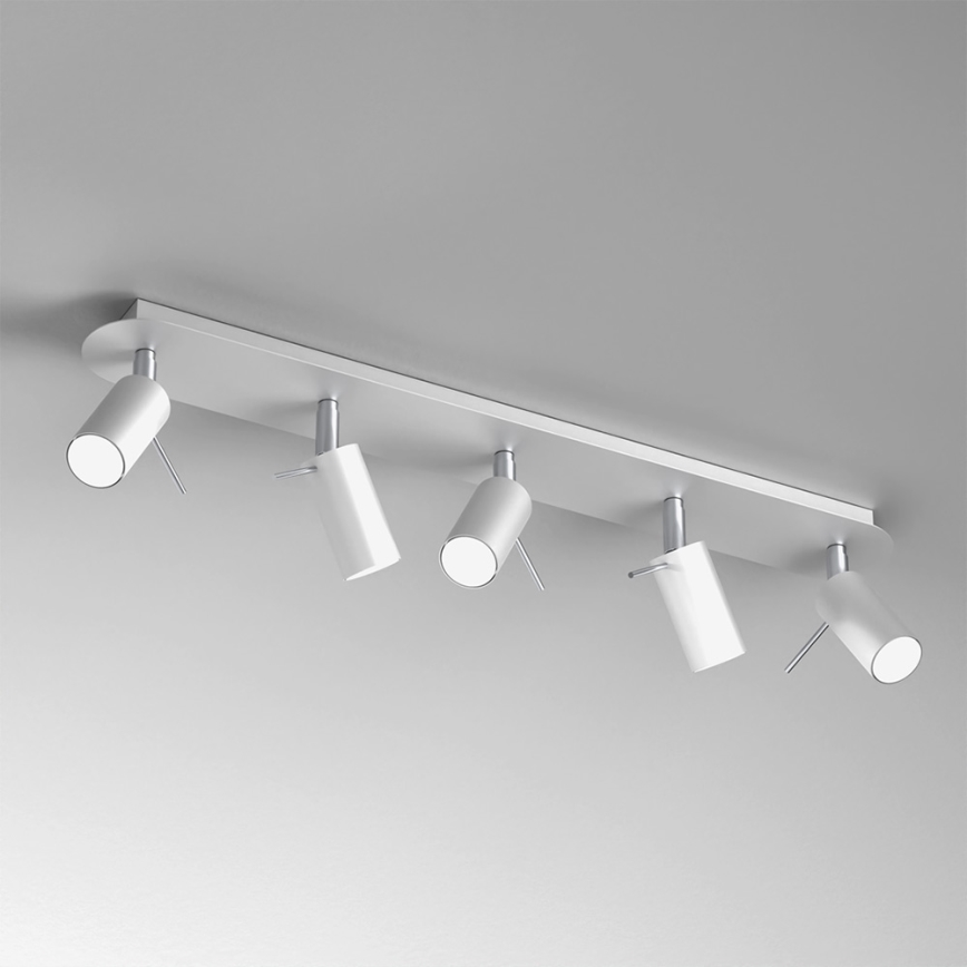 Spotlight PRESTON 5xGU10/MR11/40W/230V white/chrome