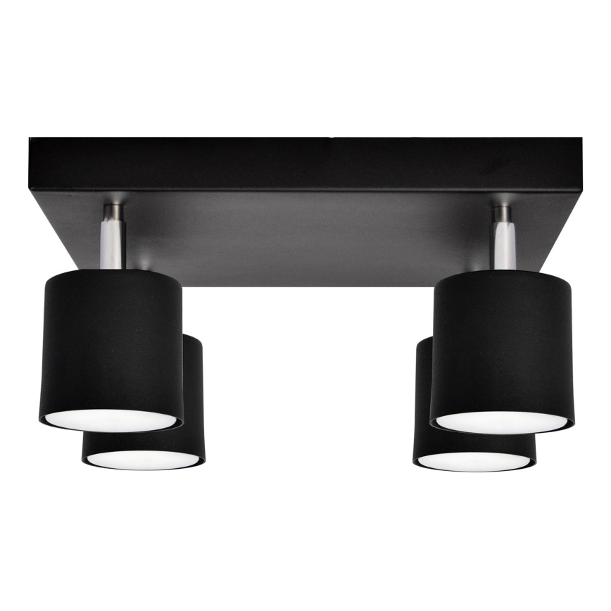 Spotlight PUNTA 4xGX53/10W/230V black