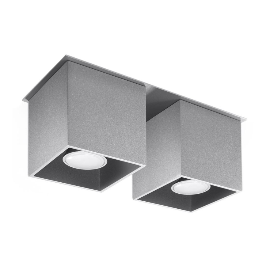 Spotlight QUAD 2 2xGU10/40W/230V grey