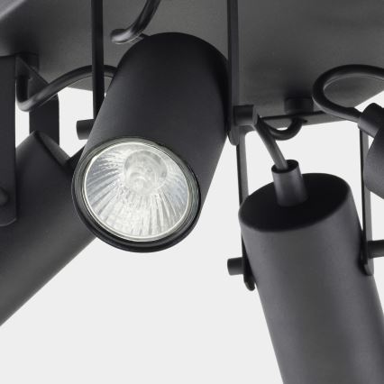 Spotlight REDO 4xGU10/10W/230V black