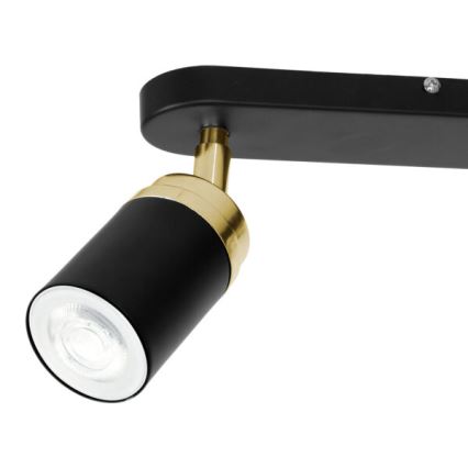 Spotlight RENO 2xGU10/8W/230V black/gold