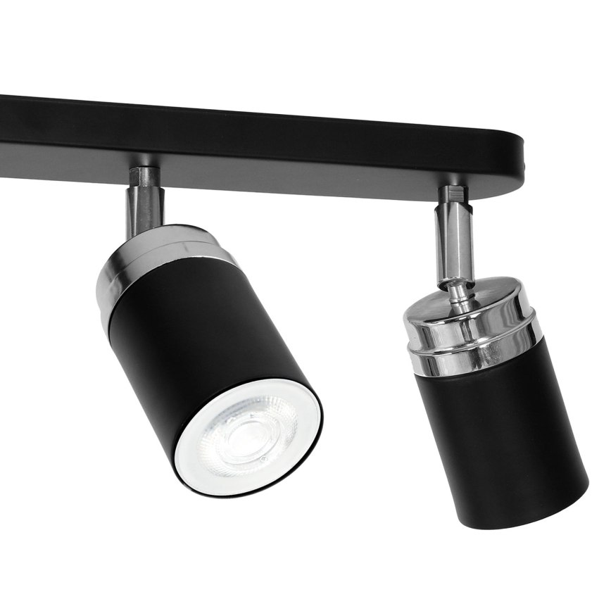 Spotlight RENO 3xGU10/8W/230V black/shiny chrome