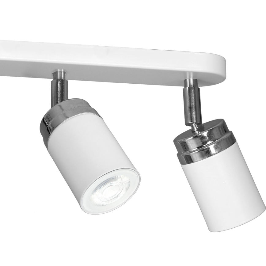 Spotlight RENO 3xGU10/8W/230V white/shiny chrome