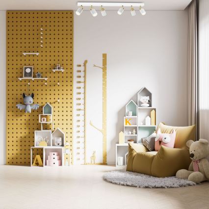 Spotlight RENO 6xGU10/60W/230V white/golden