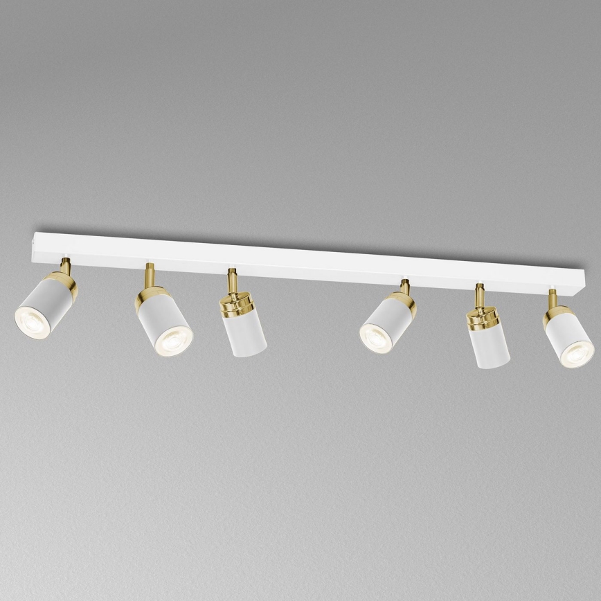 Spotlight RENO 6xGU10/60W/230V white/golden
