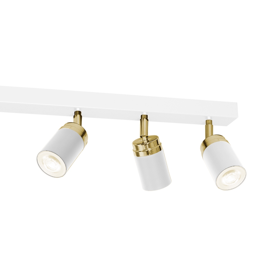 Spotlight RENO 6xGU10/60W/230V white/golden