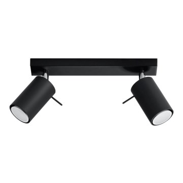 Spotlight RING 2 2xGU10/10W/230V black