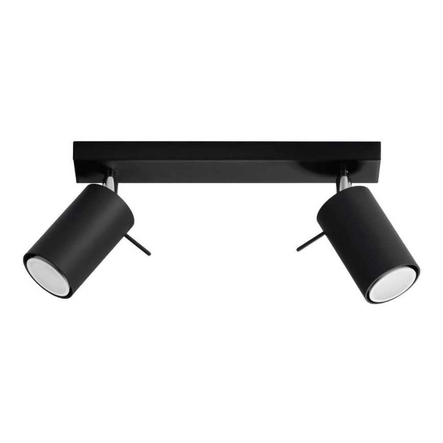 Spotlight RING 2 2xGU10/10W/230V black