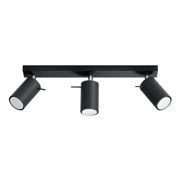 Spotlight RING 3 3xGU10/10W/230V black