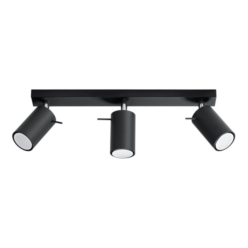 Spotlight RING 3 3xGU10/10W/230V black