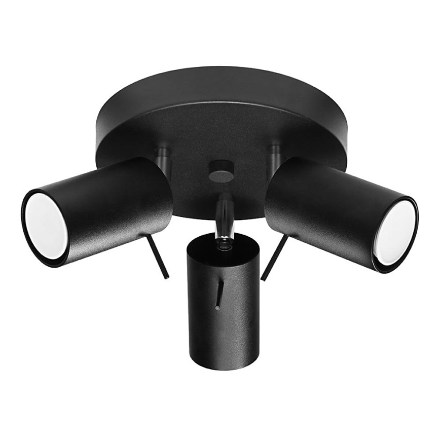 Spotlight RING 3xGU10/10W/230V black