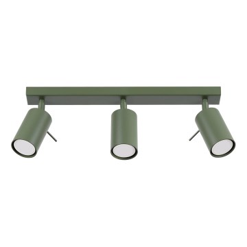 Spotlight RING 3xGU10/10W/230V green