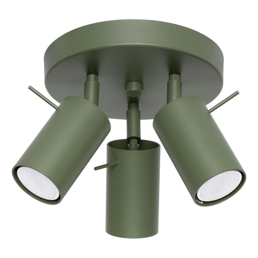 Spotlight RING 3xGU10/10W/230V green