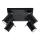 Spotlight RING 4 4xGU10/10W/230V black