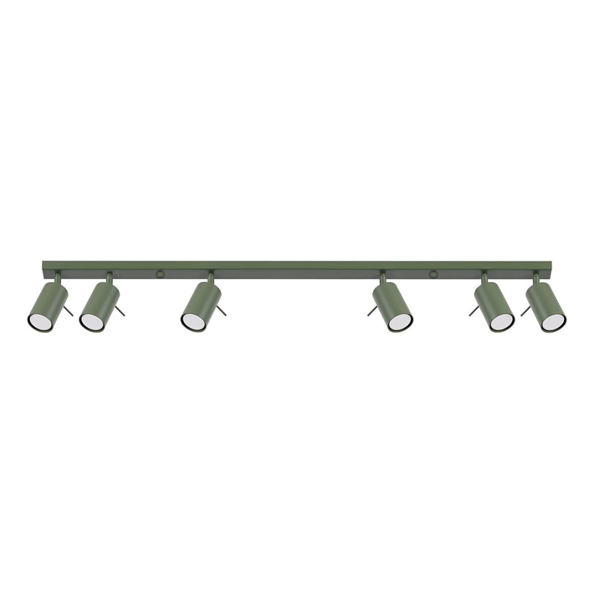 Spotlight RING 6xGU10/10W/230V green