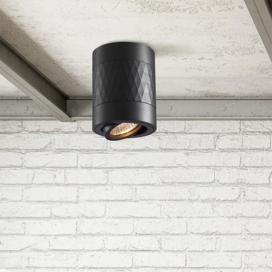 Spotlight RUBIN 1xGU10/10W/230V black