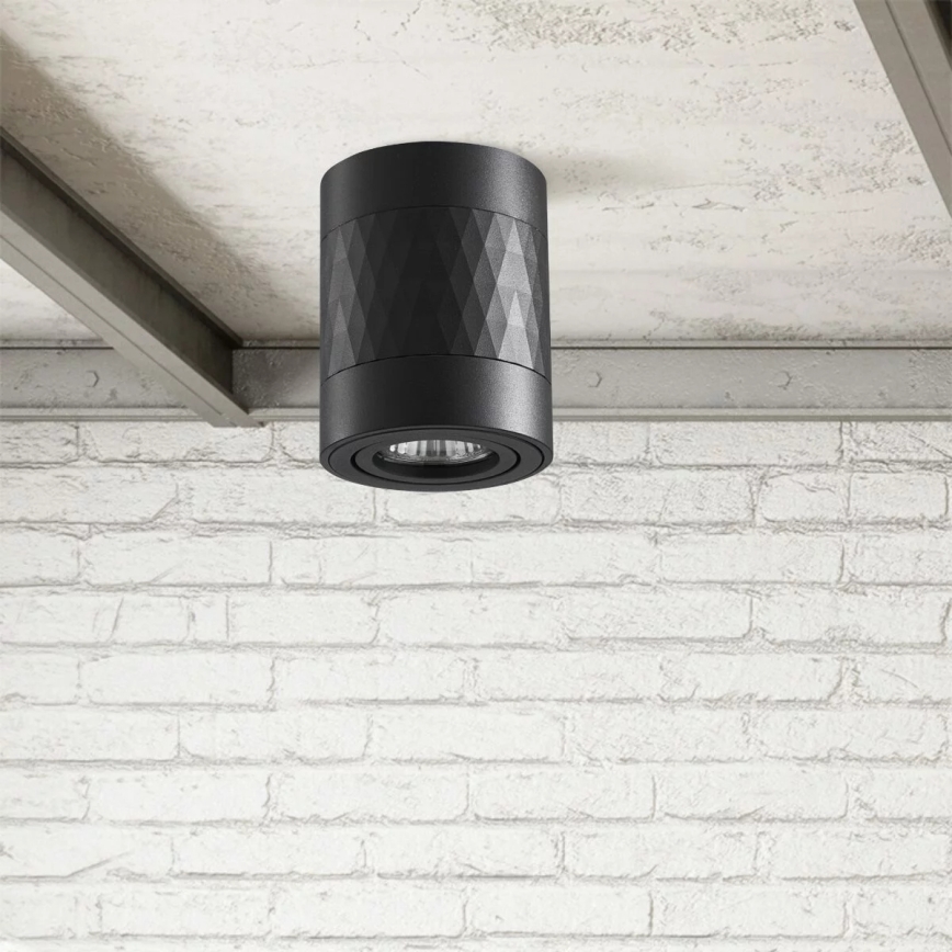 Spotlight RUBIN 1xGU10/10W/230V black