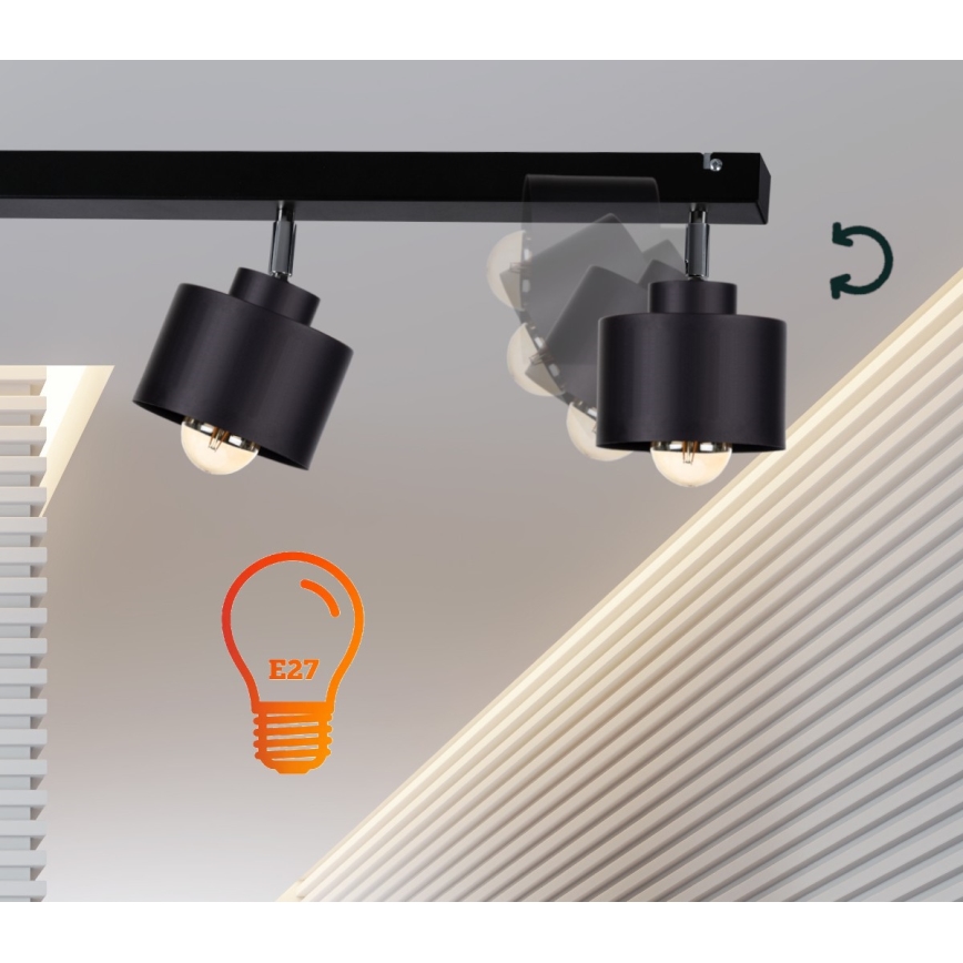Spotlight SIMPLY BLACK 2xE27/60W/230V