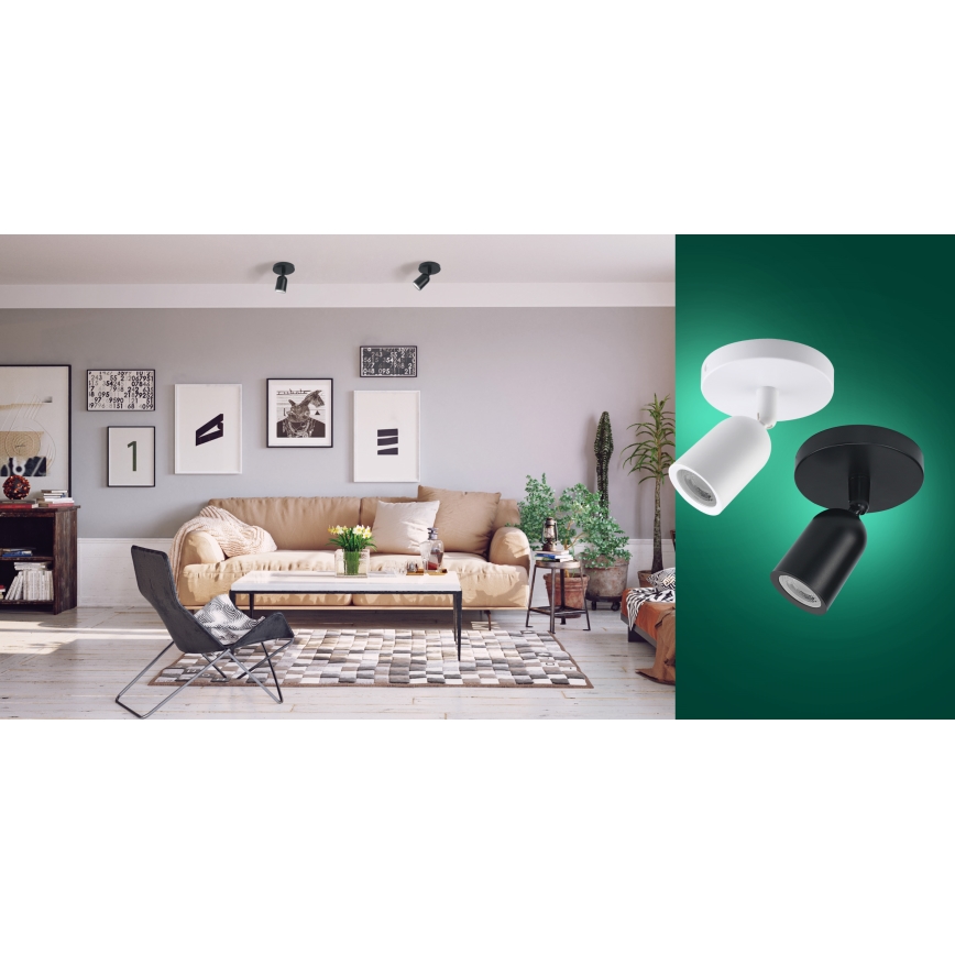 Spotlight SOLIS 1xGU10/6W/230V black