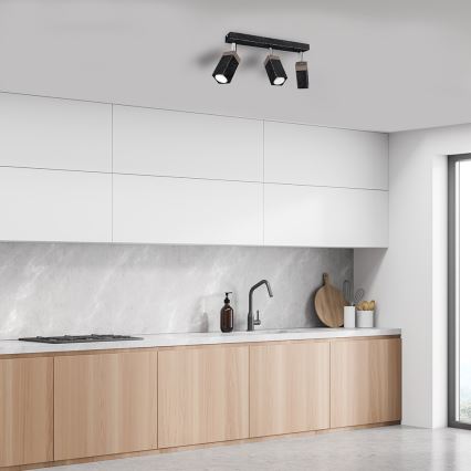 Spotlight SOLO 3xGU10/MR11/40W/230V black