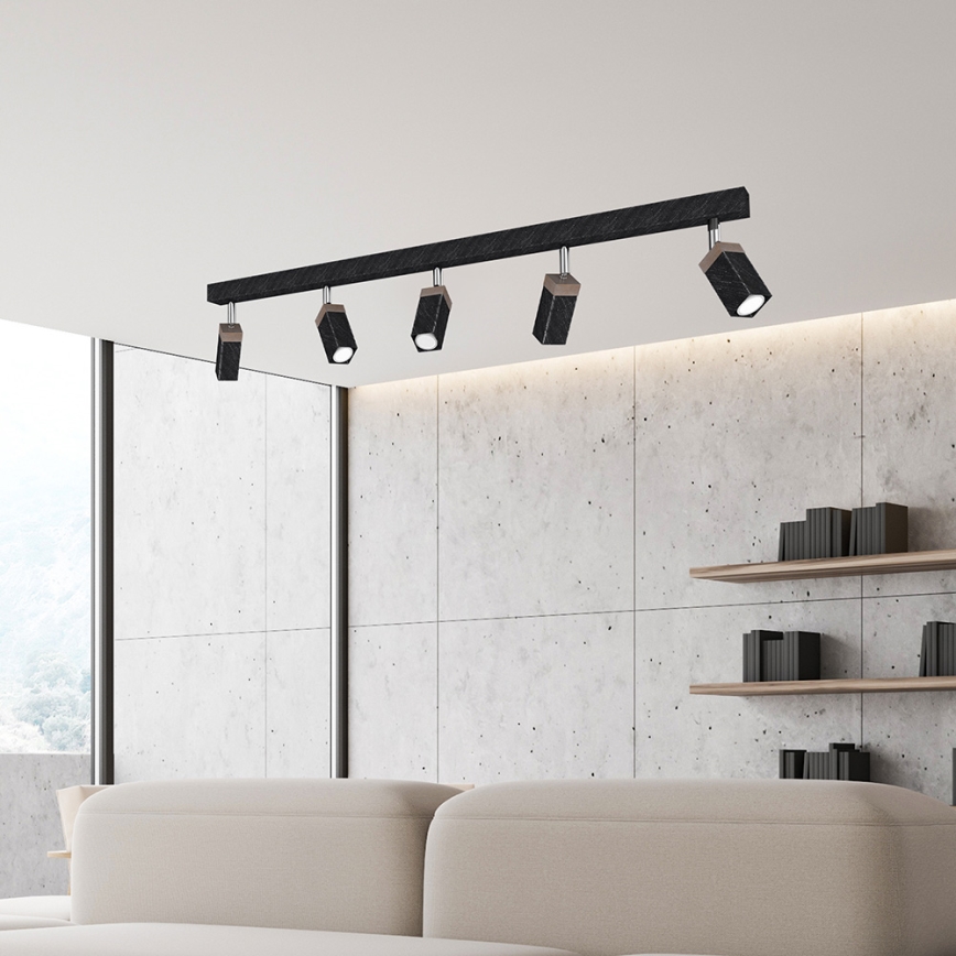 Spotlight SOLO 5xGU10/MR11/40W/230V black