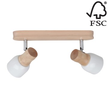 Spotlight SVANTJE 2xE14/40W/230V birch - FSC certified