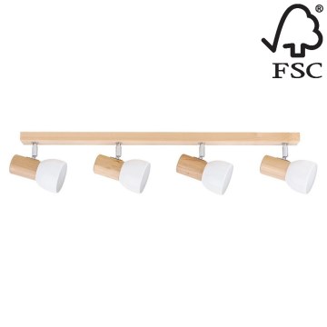 Spotlight SVENDA 4xE27/60W/230V birch - FSC certified