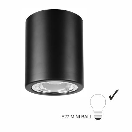 Spotlight TACO 1xE27/15W/230V black