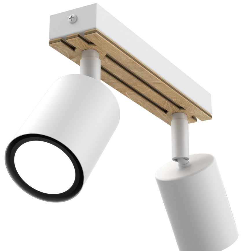 Spotlight TERRA 2xGU10/8W/230V white/oak