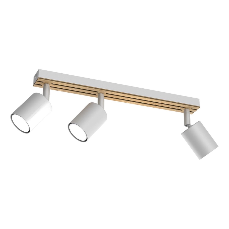 Spotlight TERRA 3xGU10/8W/230V white/oak