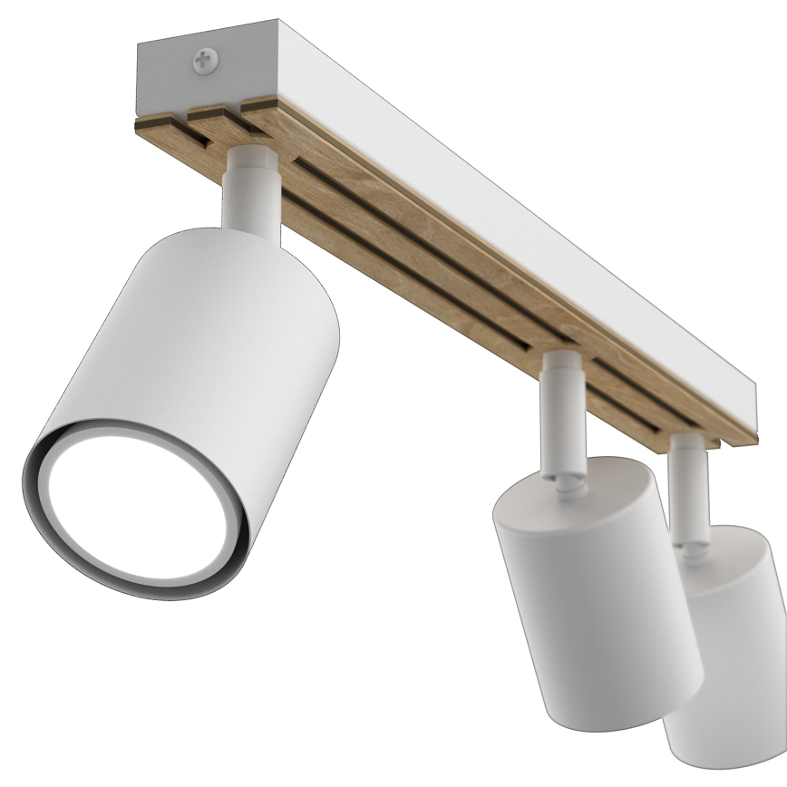 Spotlight TERRA 3xGU10/8W/230V white/oak