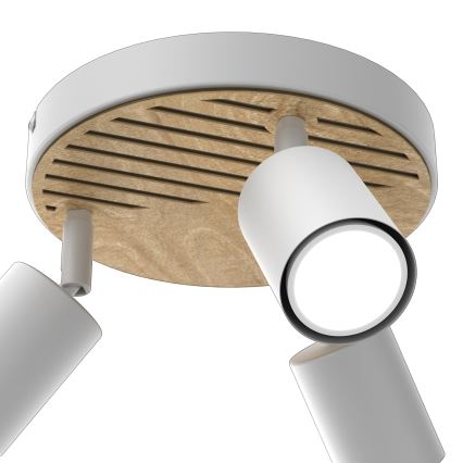 Spotlight TERRA 3xGU10/8W/230V white/oak
