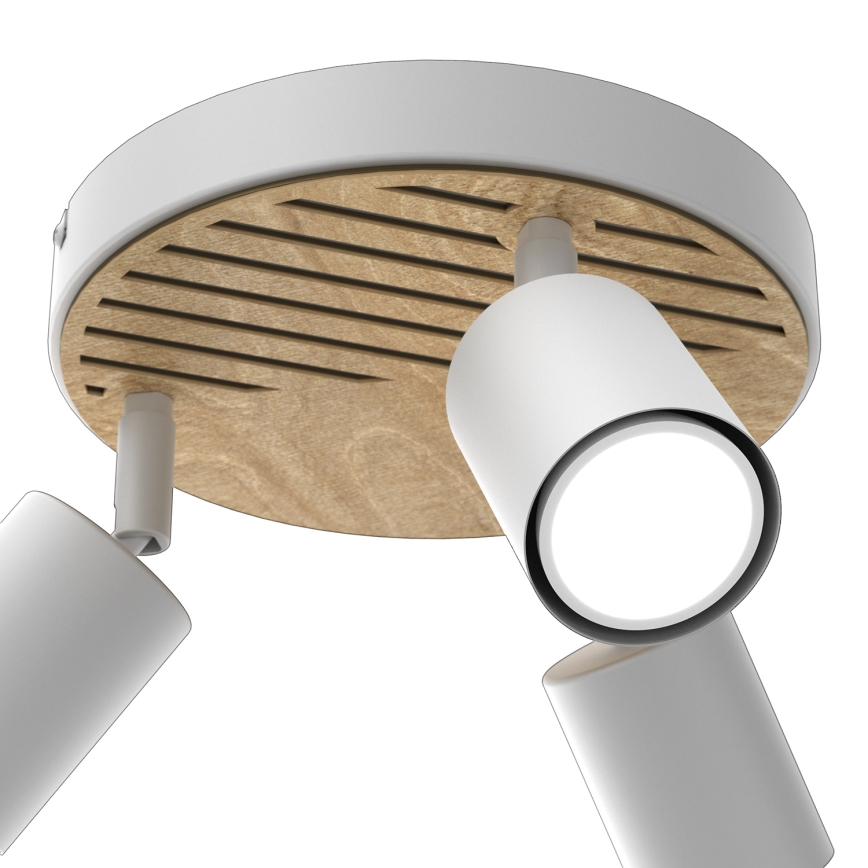 Spotlight TERRA 3xGU10/8W/230V white/oak