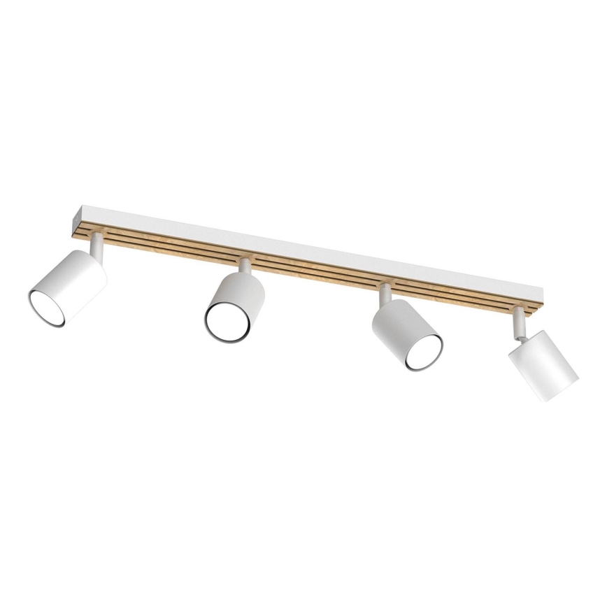 Spotlight TERRA 4xGU10/8W/230V white/oak
