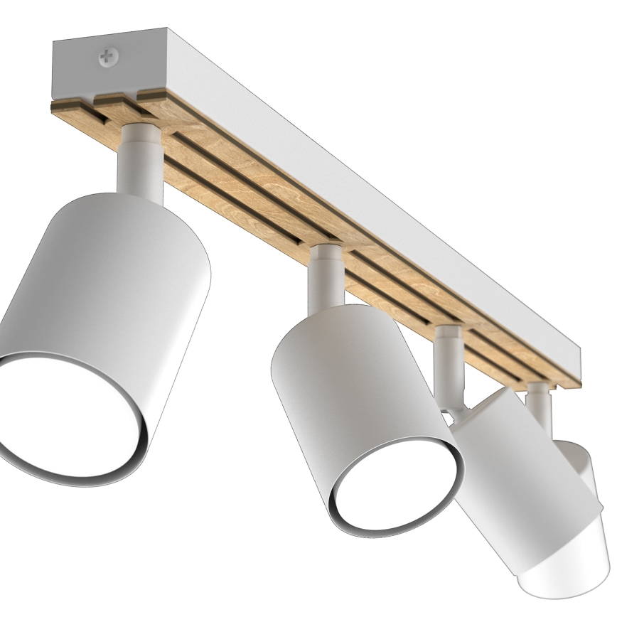 Spotlight TERRA 4xGU10/8W/230V white/oak