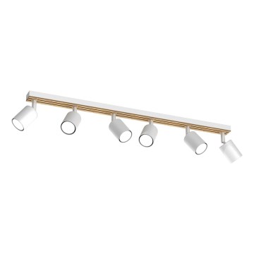 Spotlight TERRA 6xGU10/8W/230V white/oak