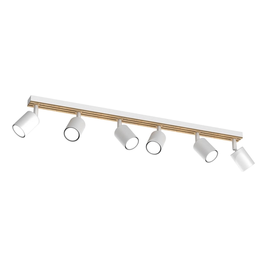 Spotlight TERRA 6xGU10/8W/230V white/oak