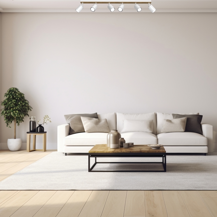 Spotlight TERRA 6xGU10/8W/230V white/oak