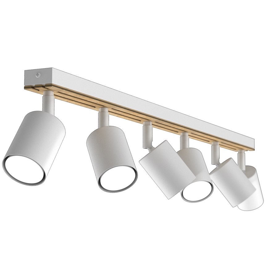 Spotlight TERRA 6xGU10/8W/230V white/oak