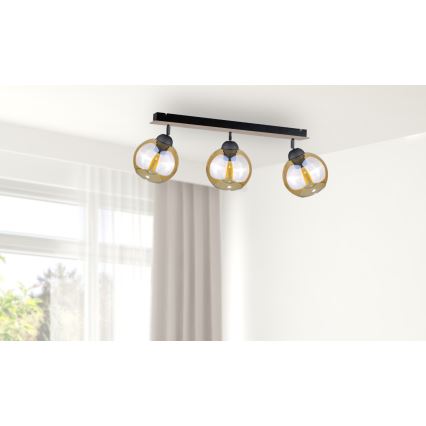 Spotlight THEA WOOD 3xE27/60W/230V