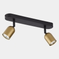 Spotlight TOP 2xGU10/10W/230V gold/black