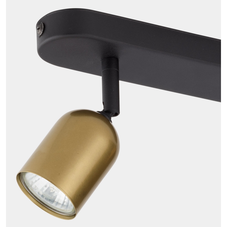 Spotlight TOP 2xGU10/10W/230V gold/black