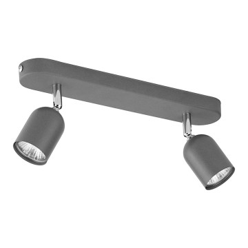 Spotlight TOP 2xGU10/10W/230V grey