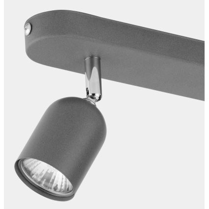 Spotlight TOP 2xGU10/10W/230V grey